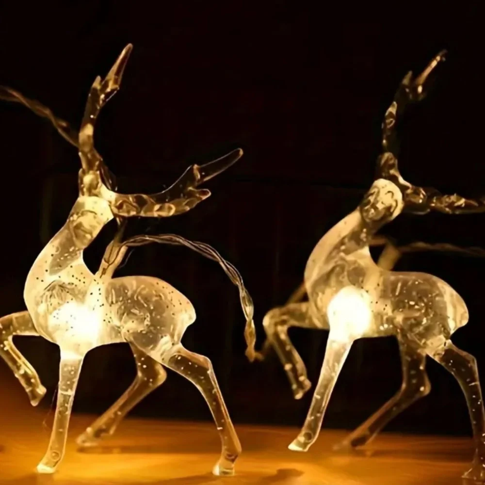 Christmas Strand Lights, Reindeer Christmas Lights, Reindeer Lights